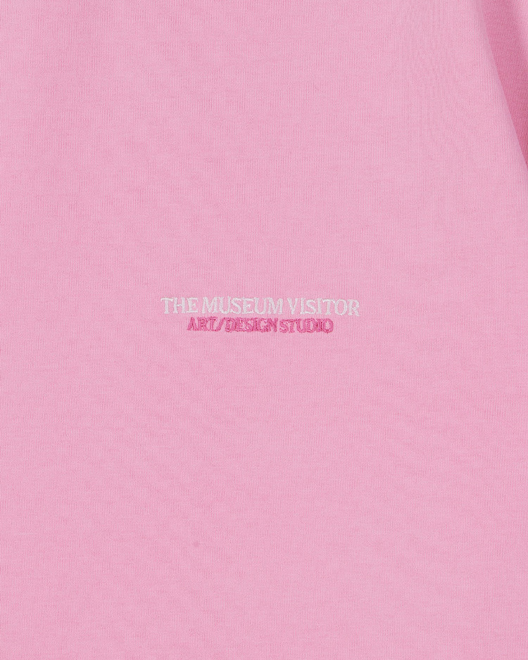 ★THE MUSEUM VISITOR★ LOGO SPRAY WASHED TSHIRTS PINK 09648 THE MUSEUM VISITOR】LOGO SPRAY WASHED T-SHIRTS (PINK) (THE