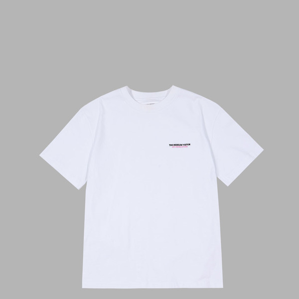 ★THE MUSEUM VISITOR★ LOGO SPRAY WASHED TSHIRTS CHARCOAL 09 THE MUSEUM VISITOR】LOGO SPRAY WASHED T-SHIRTS (CHARCOAL