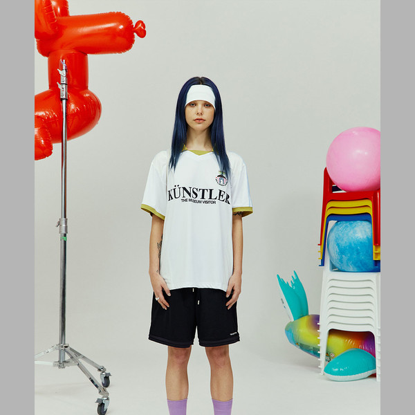 Tシャツ・カットソー THE MUSEUM VISITOR KUNSTLER SOCCER JERSEY PK T-SHIRTS MY675 THE MUSEUM VISITOR KUNSTLER SOCCER JERSEY PK T-SHIRTS MY675