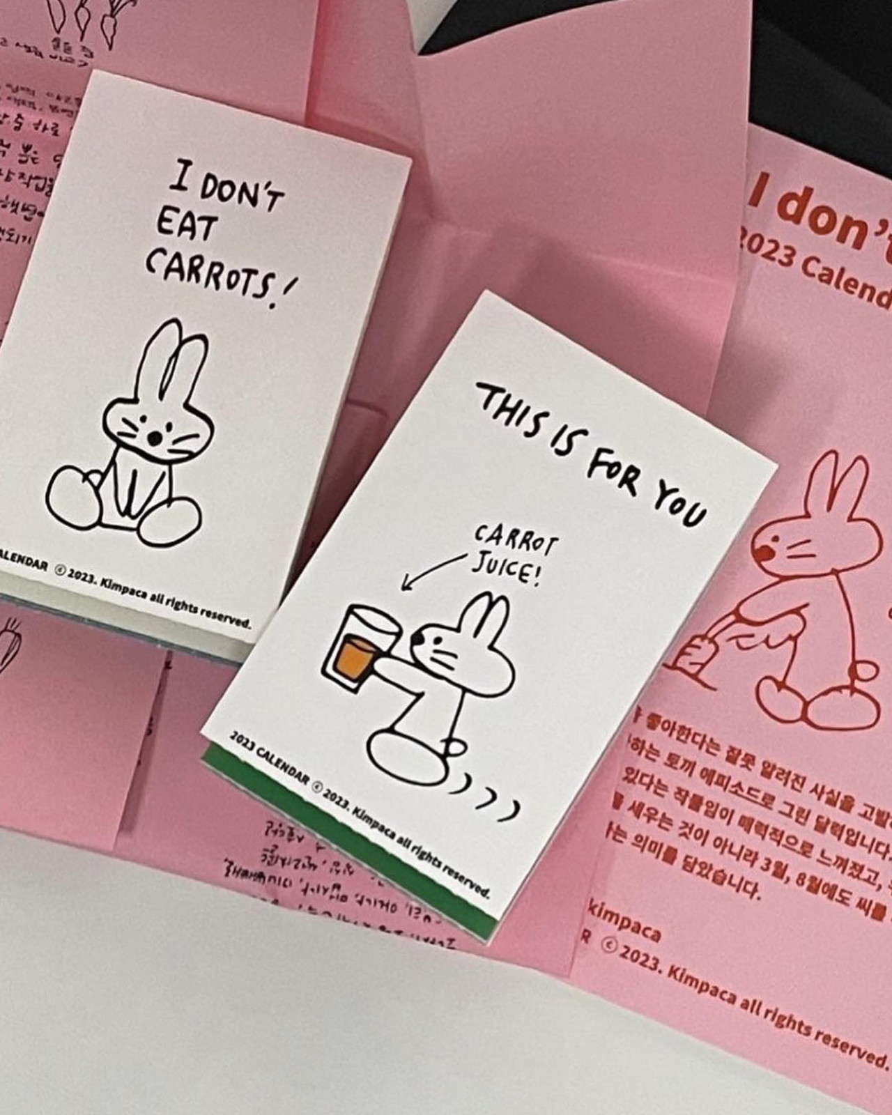 I don't eat carrot calendar 2023