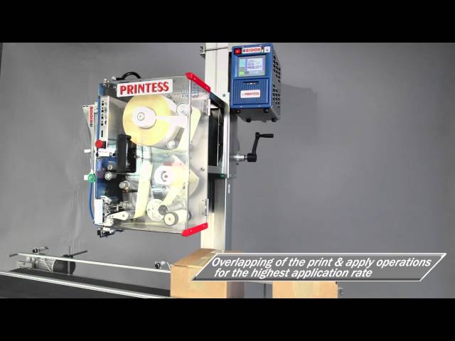 자동 라벨 인쇄 부착기 PRINTESS 4 - 전면 템프형 부착 : 자동 라벨 인쇄 부착기 적용사례