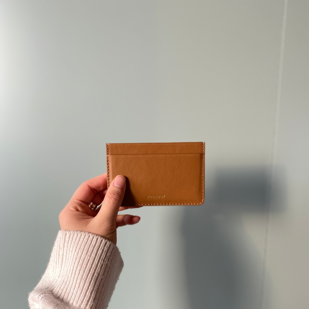 Italy nappa card holder camel : 노스누이