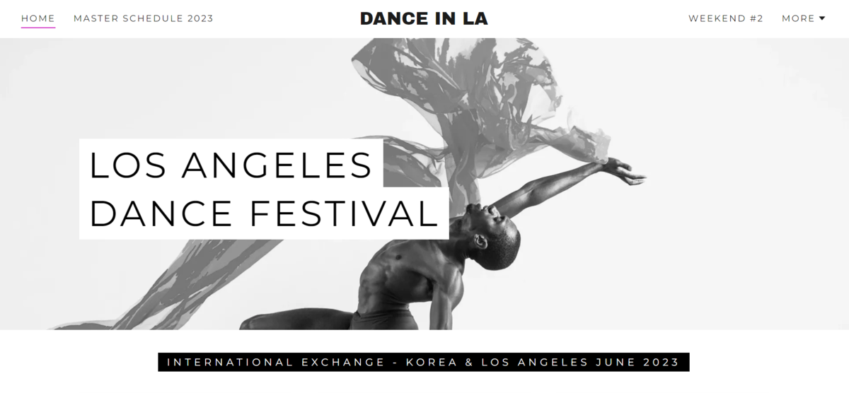 [DANCE IN LA] LOS ANGELES DANCE FESTIVAL 프리뷰
