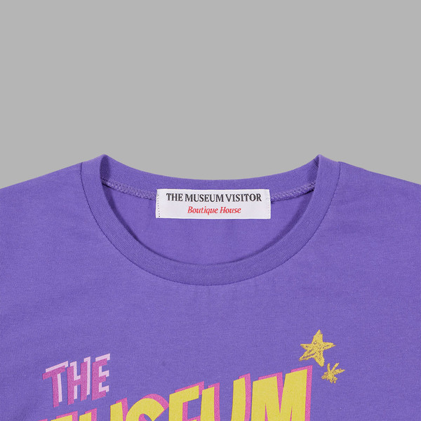 [THE MUSEUM VISITOR]★PUTTI PRINTED CROP T-SHIRTS PUTTI PRINTED CROP T-SHIRTS (PURPLE) : THE MUSEUM VISITOR