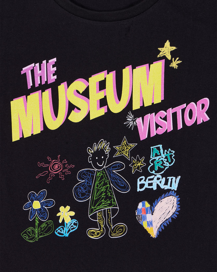 [THE MUSEUM VISITOR]★PUTTI PRINTED CROP T-SHIRTS PUTTI PRINTED CROP T-SHIRTS (BLACK) : THE MUSEUM VISITOR