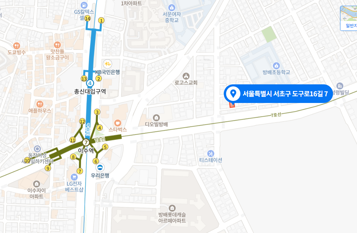 본점 약도