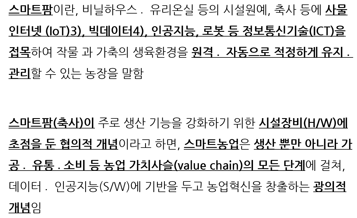 스마트팜 vs 스마트농업