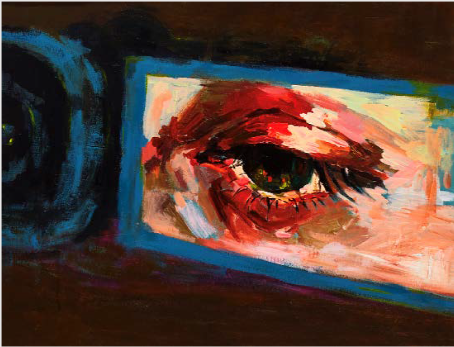 Eyes on me / 65.1 x 53.0cm / Acrylic on canvas / 2022