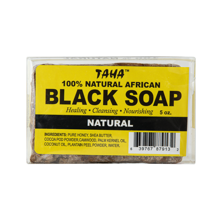 100 천연 African Black Soap Bar 5oz(142g) TAHA ORGANIC 타하오가닉
