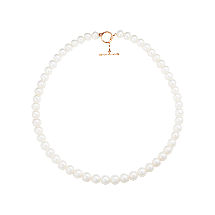 [14k] Pearl Toggle Necklace 7-7.5mm : emerveiller