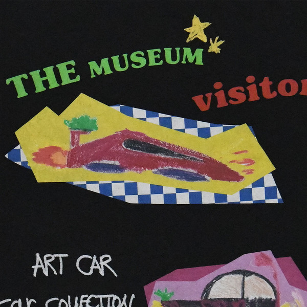 ★THE MUSEUM VISITOR★ CAR DRAWING VINTAGE WASHED TSHIRTS OF CAR DRAWING VINTAGE WASHED T-SHIRTS (BLACK) : THE MUSEUM VISITOR