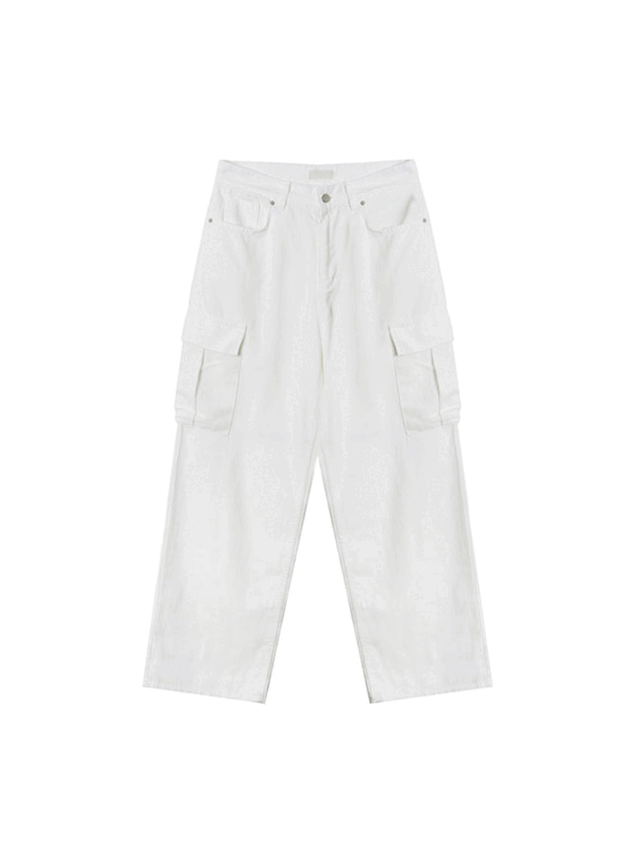 By linen cargo pants (White) 아카이브데이