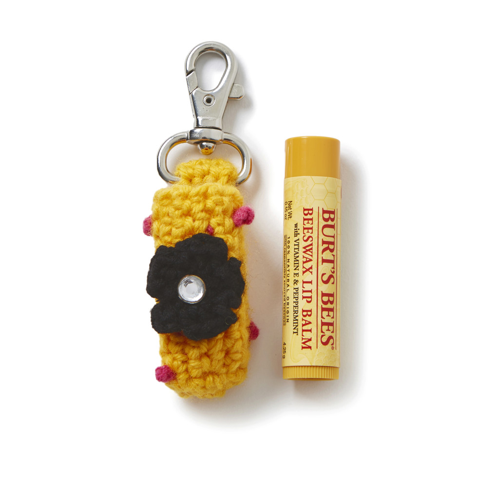 Flower Crochet LipBalm Keyring (YELLOW) GARMENTS FAB