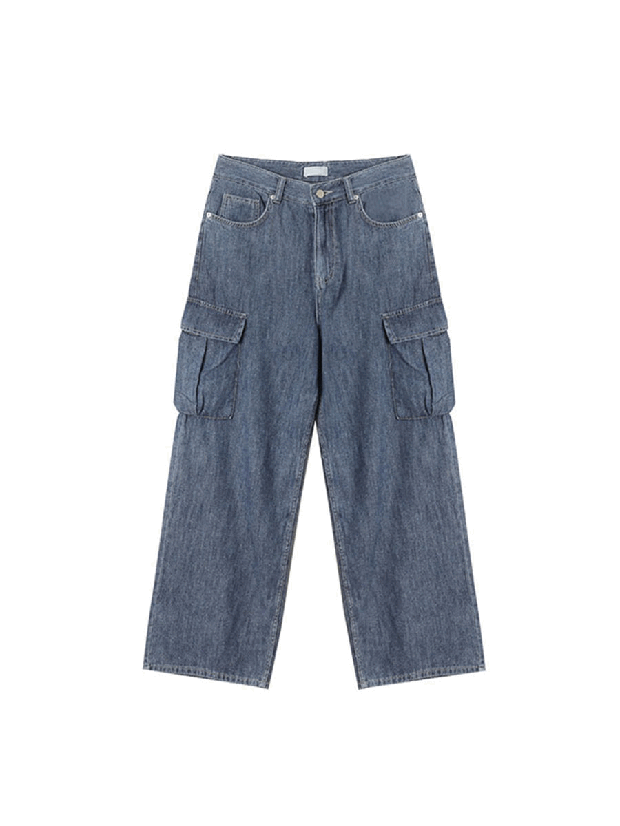 By linen cargo pants (Grey blue) 아카이브데이