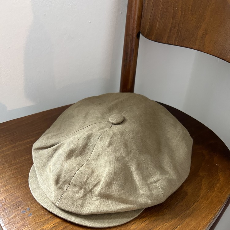 ANATOMICA jonathan richard NEWSBOY CAP RYE COTTON L 60 NAVY