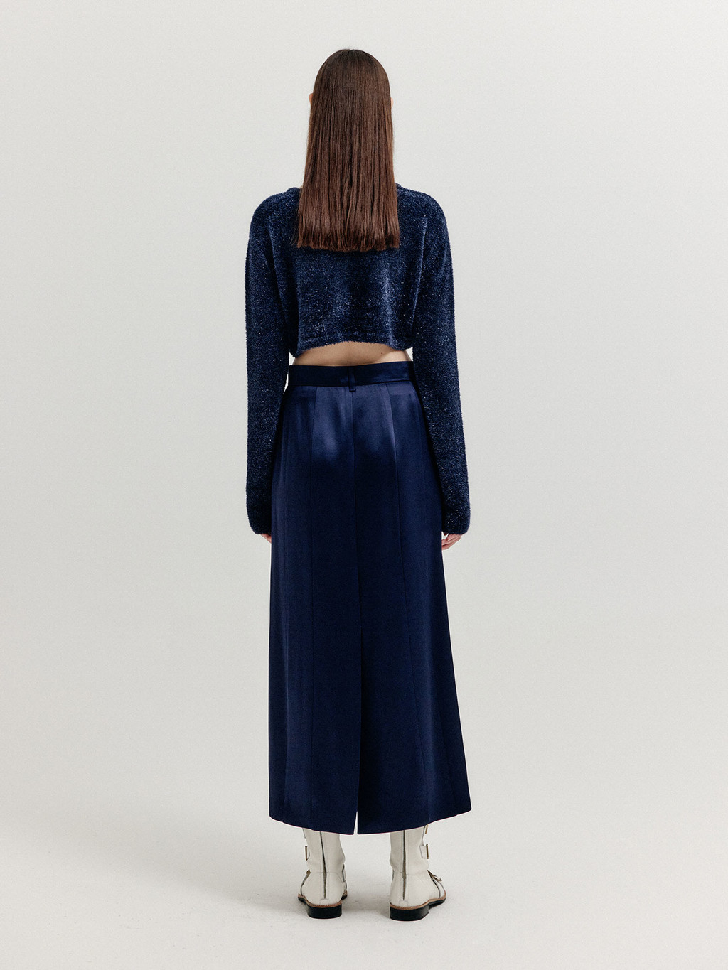 ★RECTO★ASYMMETRIC LONG SKIRT★6111★Dark Navy★韓国★人気 ☆RECTO☆ASYMMETRIC LONG SKIRT☆6111☆Dark Navy☆韓国☆人気