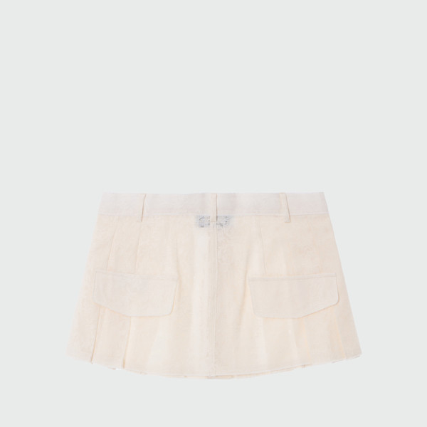 [EENK] / ☆ XIES Layered Pleats Skirt Belt / Ivory XIES Layered Pleats Skirt Belt - Ivory : EENK