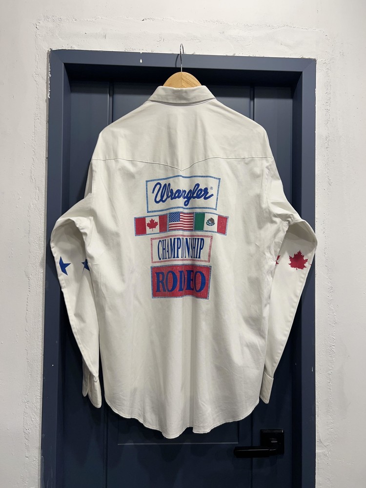 VINTAGE WRANGLER RODEO CHAMPIONSHIP WESTERN SHIRT : CHAGAWOON SWEATER