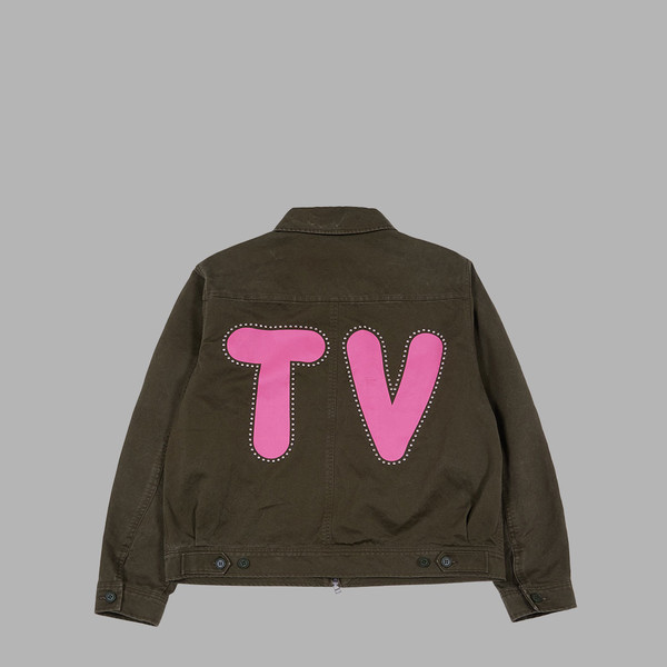 [THE MUSEUM VISITOR]★ART LOGO PATCH STITCHED TRACK JACKET THE MUSEUM VISITOR]☆ART LOGO PATCH STITCHED TRACK JACKET
