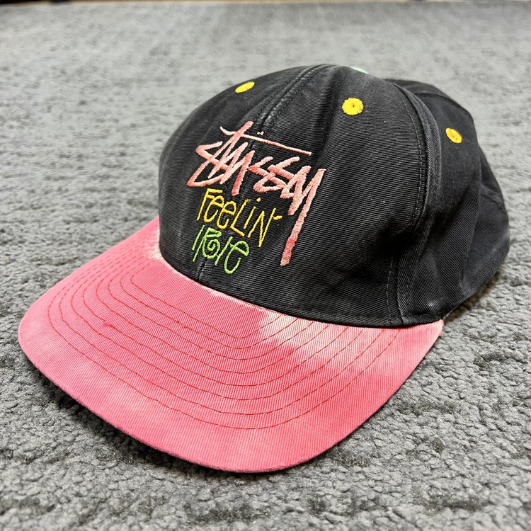 帽子 90s old stussy two-tone cap Korea L XL 90s old stussy two