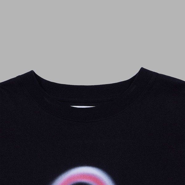Tシャツ・カットソー THE MUSEUM VISITOR BLURRED HEART PRINTED LONG SLEEVE BLACK BLURRED HEART PRINTED LONG SLEEVE (BLACK) : THE MUSEUM VISITOR