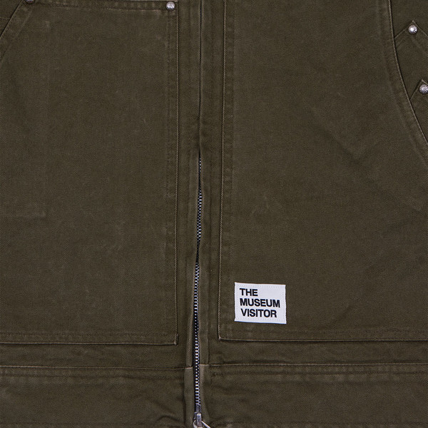 ★THE MUSEUM VISITOR★ STUD BACK LOGO CARPENTER JACKET KHAKI STUD BACK LOGO CARPENTER JACKET (KHAKI) : THE MUSEUM VISITOR