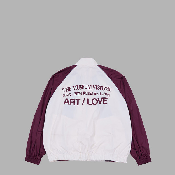 ◆THE MUSEUM VISITOR◆ REFLECTIVE LINE RAGLAN WINDBREAKER BL REFLECTIVE LINE RAGLAN WINDBREAKER (RED) : THE MUSEUM VISITOR