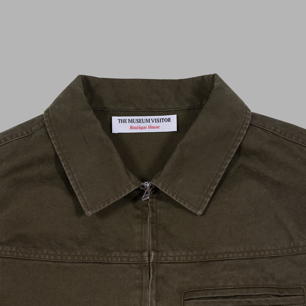 ◆THE MUSEUM VISITOR◆ STUD BACK LOGO CARPENTER JACKET BLACK STUD BACK LOGO CARPENTER JACKET (BLACK) : THE MUSEUM VISITOR