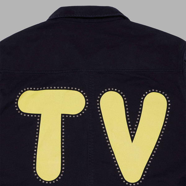 STUD BACK LOGO CARPENTER JACKET (BLACK) : THE MUSEUM VISITOR