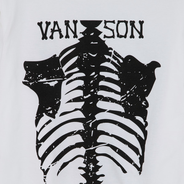 Skeleton Long-Sleeve Tee / White (Exclusive) : HIDEANDRIDE INTL