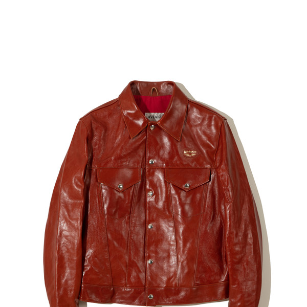 ジャケット・アウター Lewis Leathers WESTERN JACKET TERRACOTTA New 988 Western / Regular Fit / Red Cotton / Terracotta