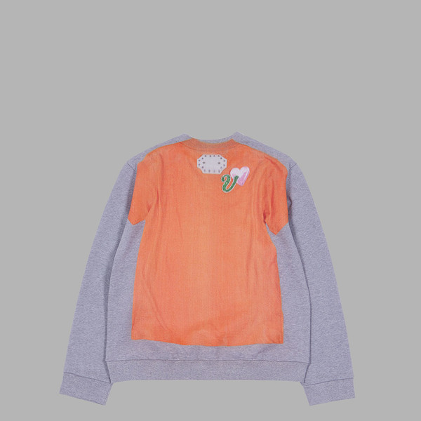 Tシャツ・カットソー THE MUSEUM VISITOR LETTERING TSHIRTS PRINTED SWEATSHIRTS GRE LETTERING T-SHIRTS PRINTED SWEATSHIRTS (GREY) : THE MUSEUM