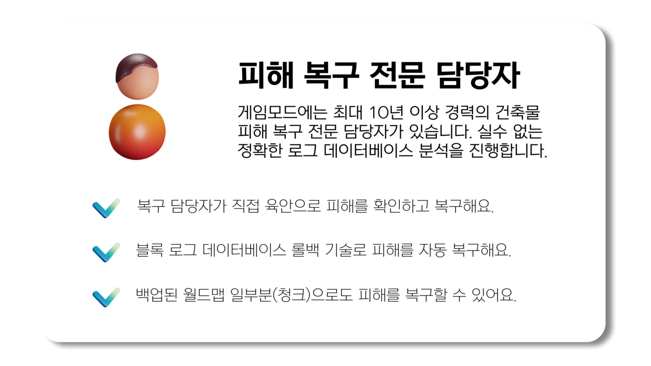 게임모드의 피해 복구 전문 담당자