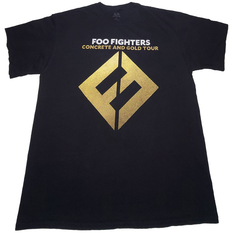 Foo fighters t clearance shirt concrete and gold