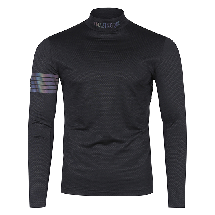 MEN AERO FIT ACCORDIO HIGH NECK T SHIRT Amazingcreamerica men-aero-fit-accordio-high-neck-t-shirt-amazingcreamerica
