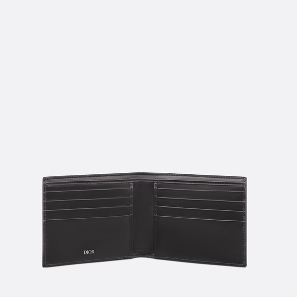 Bi-Fold Card Holder Black Dior Oblique Gravity Leather