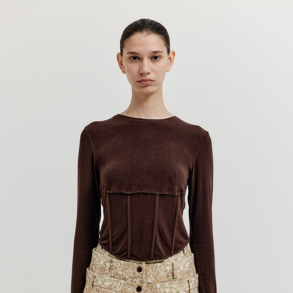 トップス UNLIENS long top bustier 240528_BC_FLL_RESHOOTS_CT2239_
