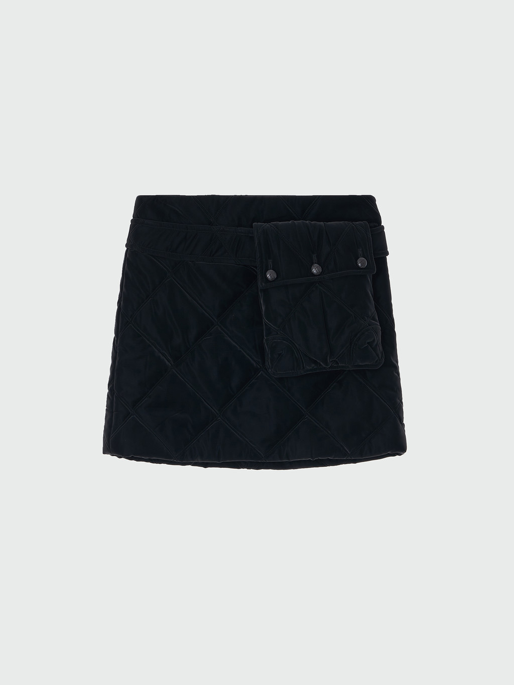 XOPO Quilted Pocket Mini Skirt - Black : EENK SHOP XOPO Quilted Pocket Mini Skirt - Black : EENK SHOP