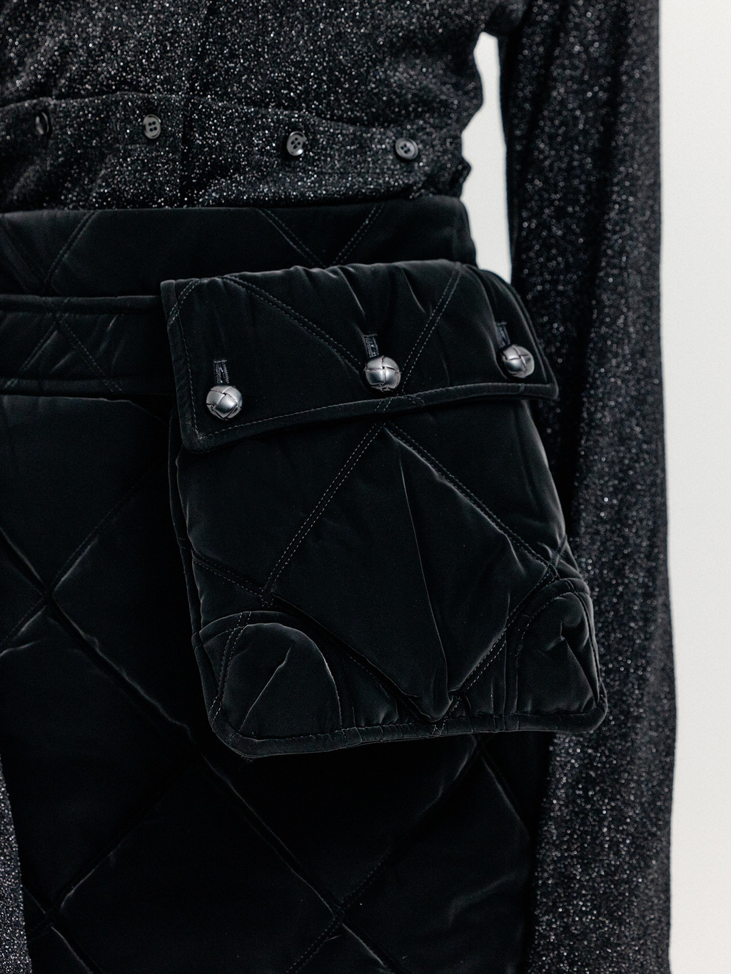 XOPO Quilted Pocket Mini Skirt - Black : EENK SHOP XOPO Quilted Pocket Mini Skirt - Black : EENK SHOP
