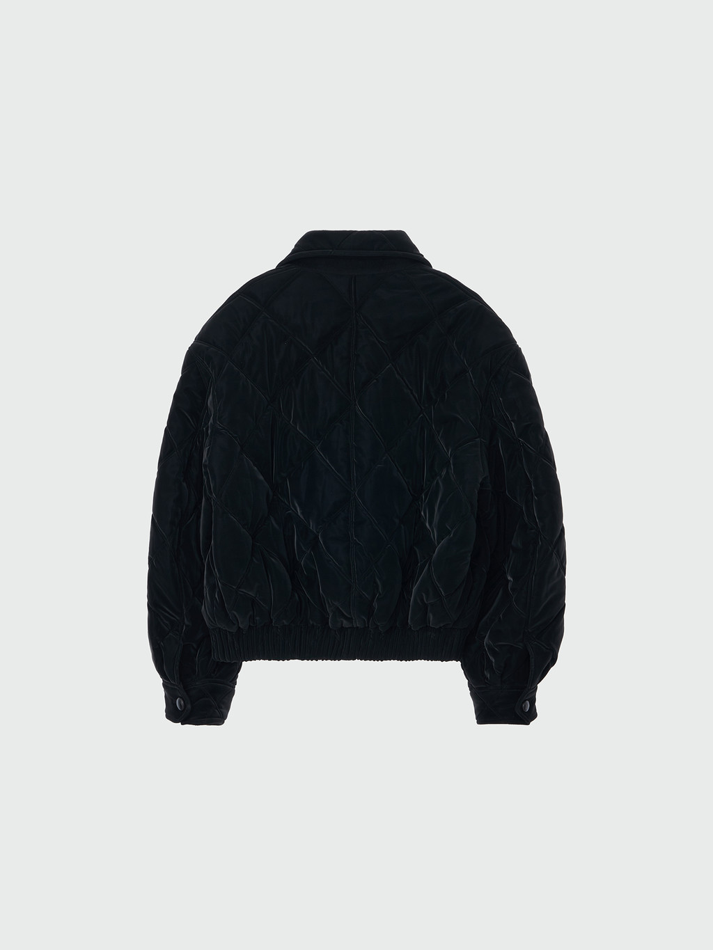 コート [EENK]XO Single Pocket Quilted Jacket - Black XO Single Pocket Quilted Jacket - Black : EENK SHOP