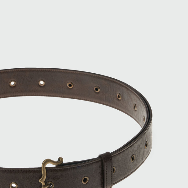 [EENK] / ☆ XINDA Buckle Belt / Brown XINDA Buckle Belt - Brown : EENK SHOP