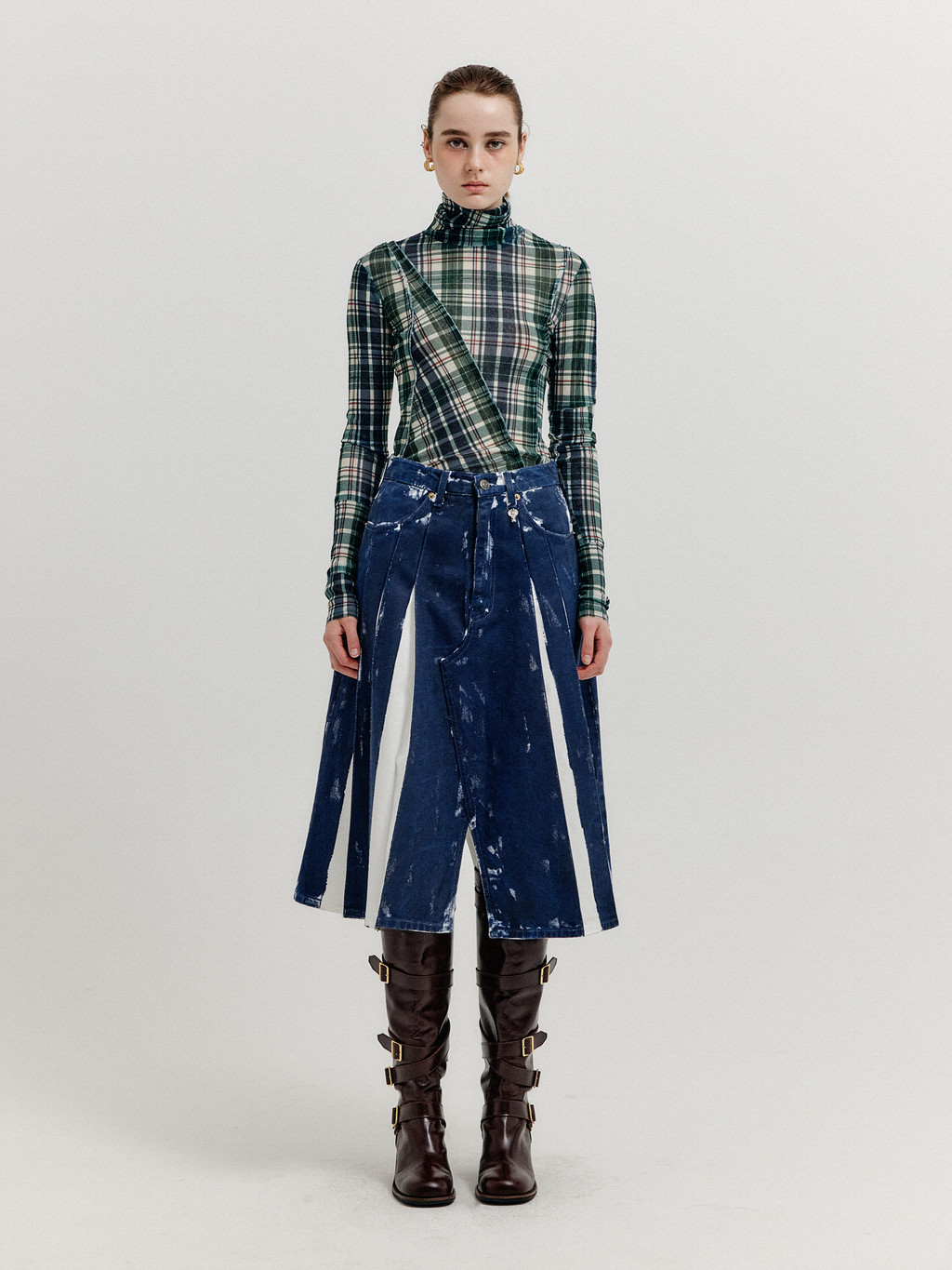 人気海外ブランドアイテム｜ファッション通販 Paneled XOL Turtleneck SHOP EENK : Multi Navy - Top トップス