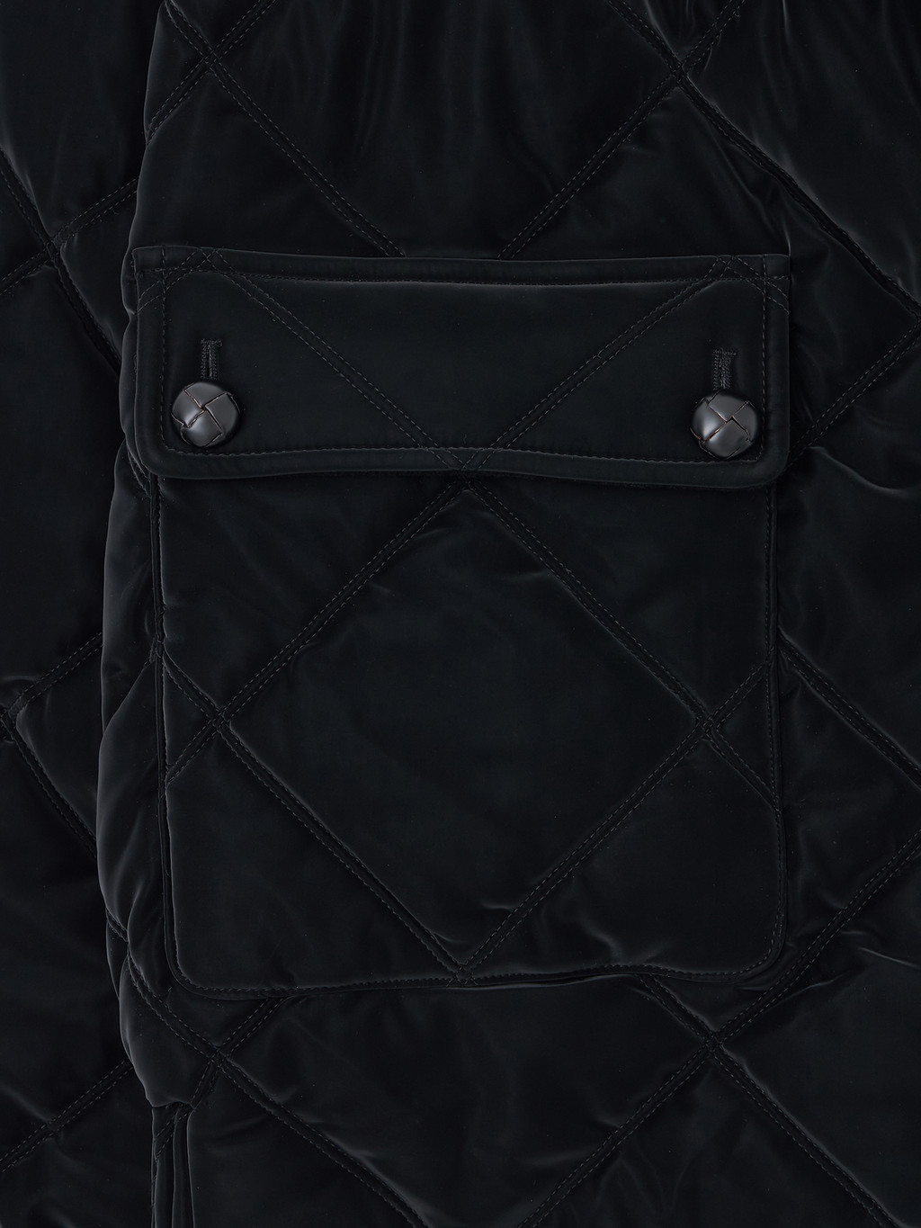 コート [EENK]XO Single Pocket Quilted Jacket - Black XO Single Pocket Quilted Jacket - Black : EENK SHOP