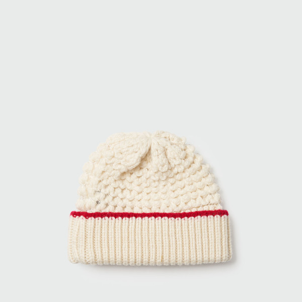 EENK XEEY Beanie インク XEEY ビーニー XEEY Beanie - Cream/Red : EENK SHOP