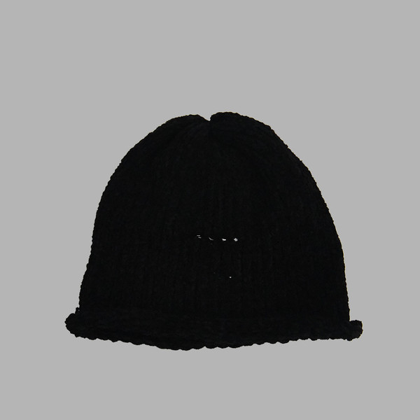 THE MUSEUM VISITOR☆BOUTIQUE ATELIER BEANIE THE MUSEUM VISITOR TICKET BEANIE (BLACK) : THE MUSEUM VISITOR