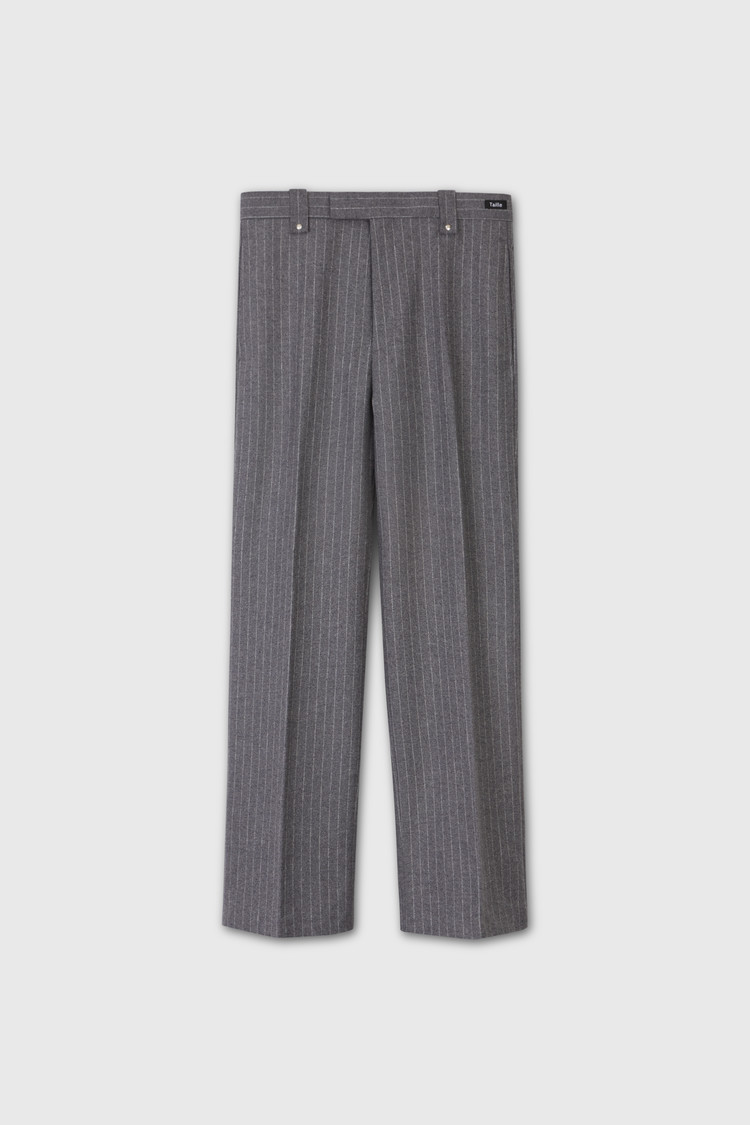CARNABY WOOL TROUSERS CHALK STRIPE GREY TAILLE 타일레
