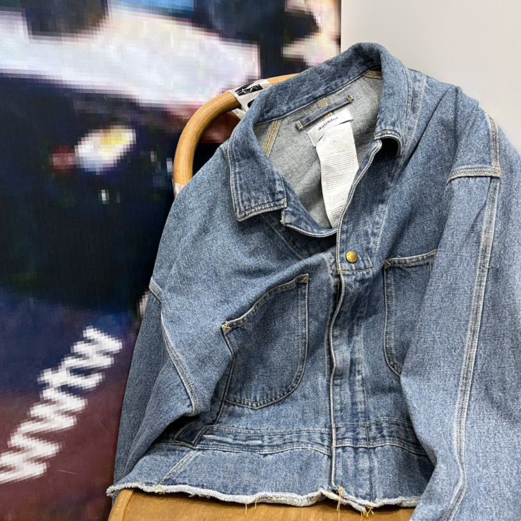 doublet SILK DENIM BLOUSON BLACK S