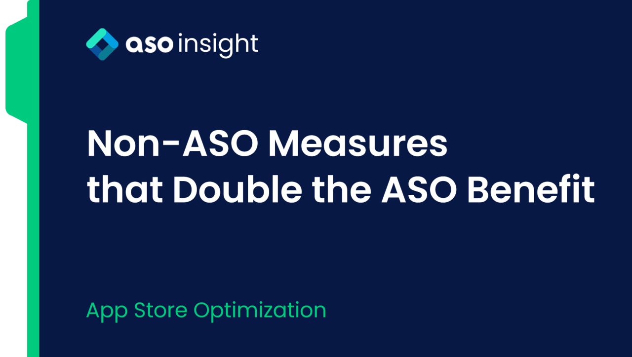 Non-ASO Measures that Double the ASO Benefit