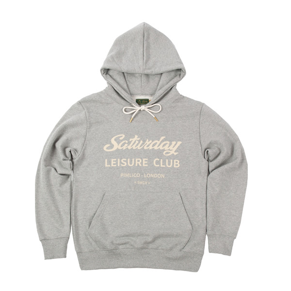 ★SATUR★ Saturday Leisure Club Logo Leisure HoodieUnisex G SATURDAY LEISURE CLUB] Saturday Leisure Club Logo Leisure