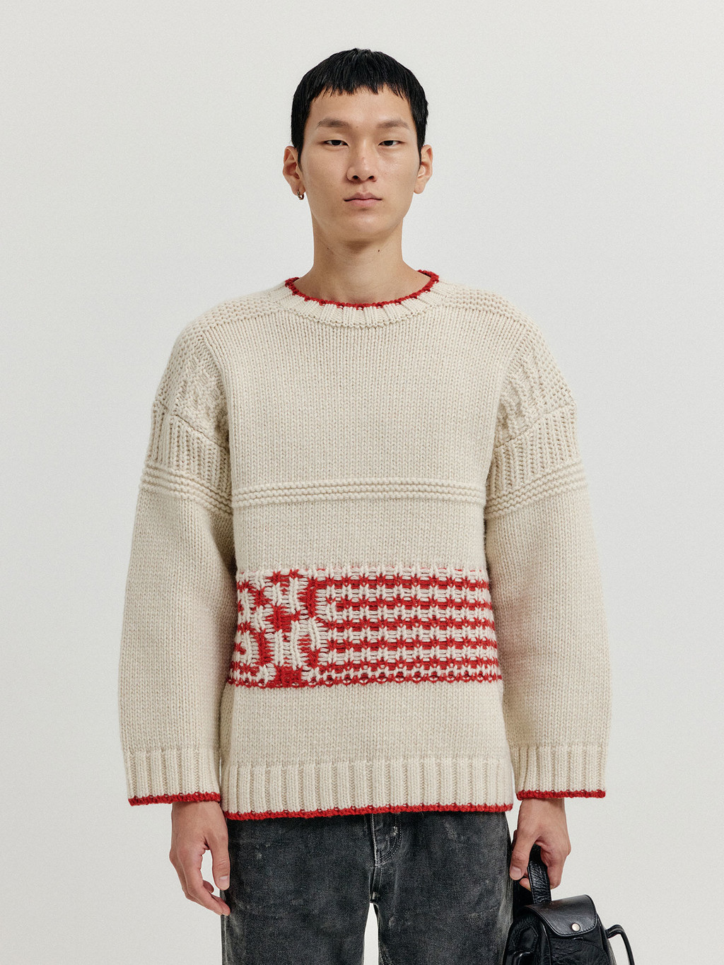 EENK Xanthe Jacquard Knit Pullover by W Concept